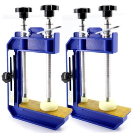 2PCS 45°Mitre Clamp Granite Stone Marble Clamp Countertop Seam Splicing Fixture Install Tools for granite,Stone, Marble Slab Installation (2pcs-Light-10inch)