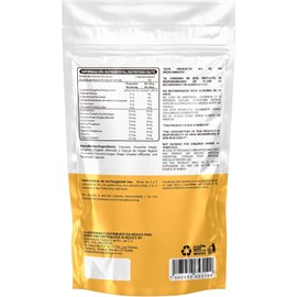 Wellthy Cúrcuma y Jengibre 200 Cápsulas. Cúrcuma 750mg, Jengibre 750mg, 100 días de consumo por envase, VCaps Cápsulas Veganas, Bottle Free