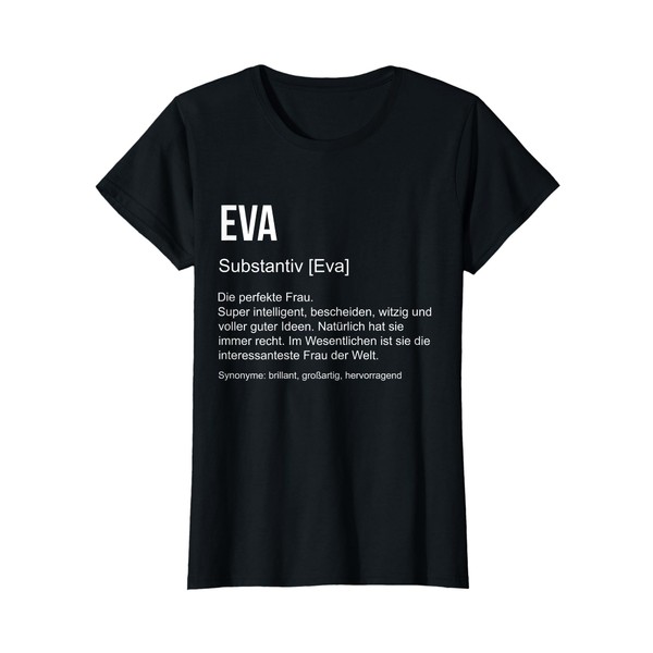 First Name Definition Funny Name Gift Eva T-Shirt