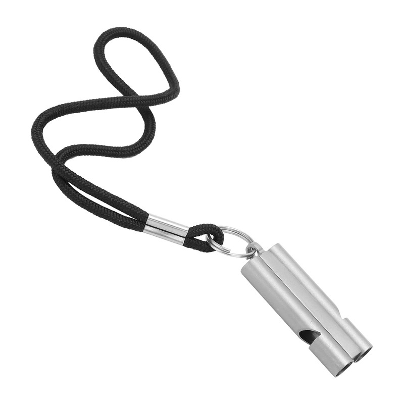 Pure Titanium Whistle with Lanyard Outdoor Survival Whistle High Decibel