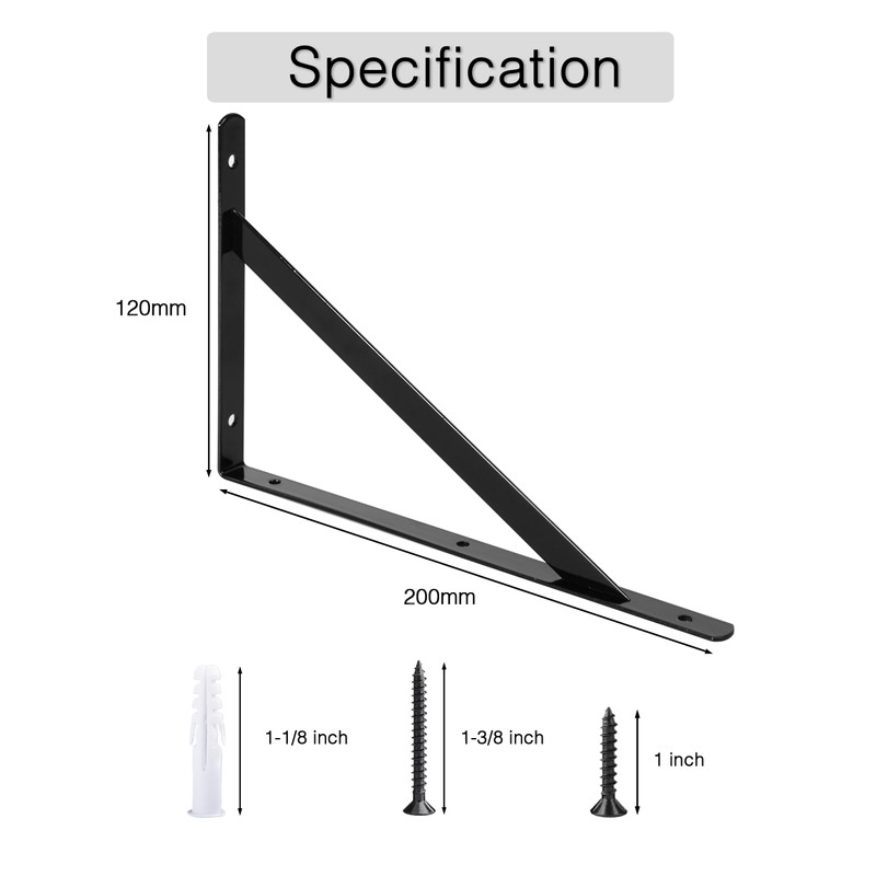 Heavy Duty Shelf Brackets Triangle Shelving Brackets Right Angle Wall