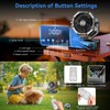 Portable fan rechargeable with 5.3 Bluetooth Speaker, 25000mAh Camping Fan