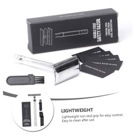 minkissy 1 Set Manual Shaver Grout Embroider Household Slippers Jackets LED Decoration Face Slippers Spliced ​​hoodies Simple Decoration Parent- Slippers Stickers Slouch Costume Silver