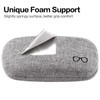 Vemiss Hard Shell Eyeglasses Cases, Linen Fabrics Protector Sunglasses Case,