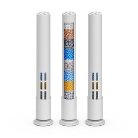 Pavezo® Replacement Shower Filter for Handheld Shower Head 【No.14951 (ASIN: B09YN8Z2YD), Multi-stage Filter for Hard Water Reduce Chlorine and Restore PH Balance,Glowing Skin (White-3Pcs)