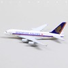 QIYUMOKE 1/400 A380 Model Plane Singapore Diecast Metal Airplane Model