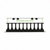 NavePoint High Density 1U Steel 19 Inch Rack Cable Manager