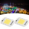 2 Pcs LED COB Chip High Power Driverless Integrated SMD