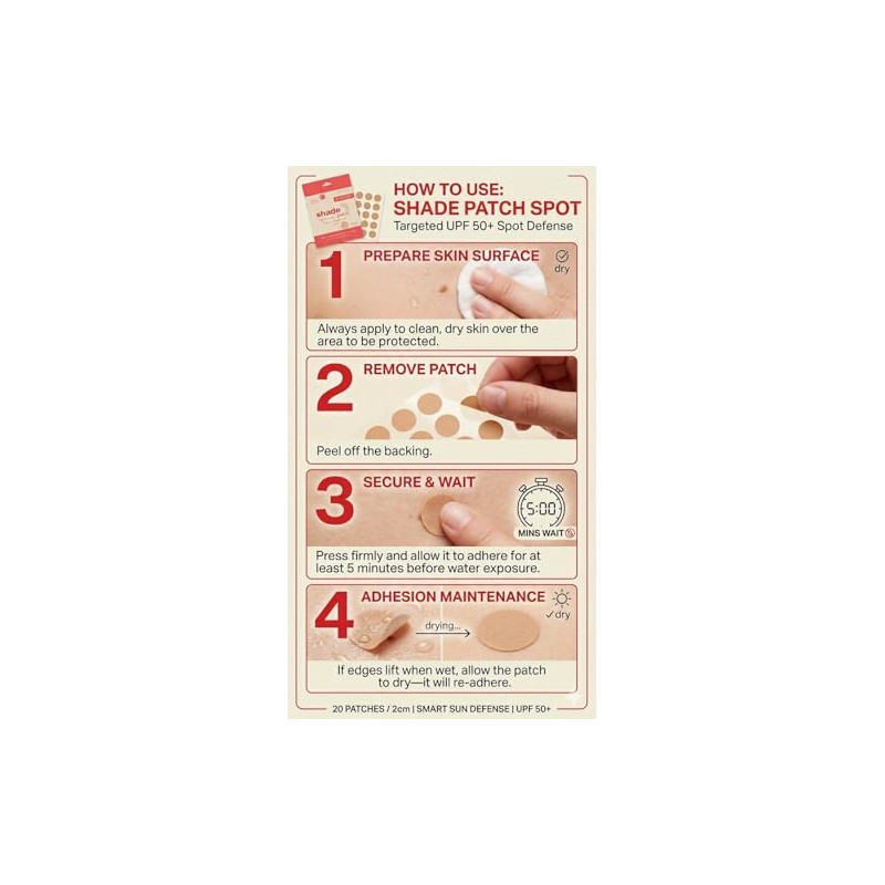 Shade Patch Face Sunscreen Patches - UPF 50+ UV Protection
