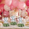 6 Sets Elephant Baby Shower Table Centerpieces with Eucalyptus Wreath