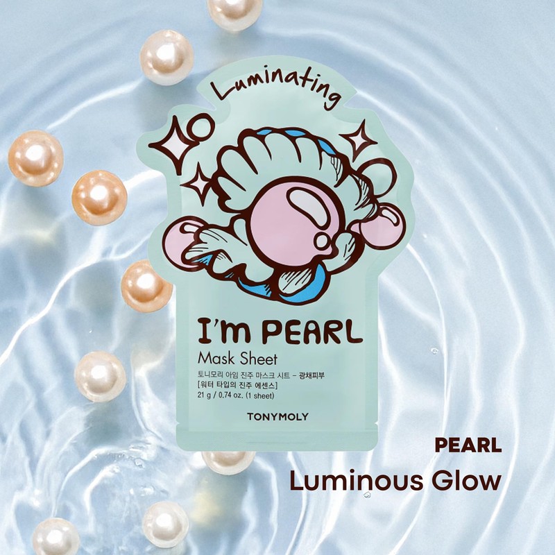 TONYMOLY I’m Pearl Luminating Sheet Mask – Korean Hydrating &