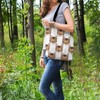 Cat Tote Print Bag - Bengal Cat Shopping Shoulder Bag