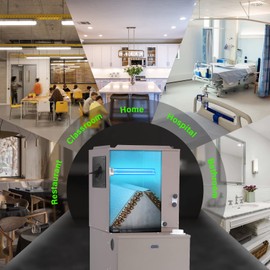 COOSPIDER 18W HVAC UV Light, Air Purifier for Whole House, UVC Light in Duct for AC Duct, with 1 Spare Bulb, 253.7nm Wavelength Ozone Free 110V (CTUV-D18)