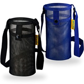 MZTUE Water Bottle Holder with Strap, Folding Portable Water Bottle Carrier with Strap Easy Clean, Water Bottle Bag strap, Water Bottle sling bag for Hiking, Walking, hiking, Travel, etc, 2-Pcs
