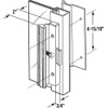 Prime-Line C 1006 Extruded Aluminum, Black, Sliding Patio Door with
