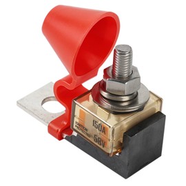 BUSSALIX 1CS&IPBF Marine Rated Battery Fuse Block Kit Ignition Protected Durable Ceramic & Transparent PES for Boat Truck RV & Automotive Terminal Fuse Block Kit(150A)