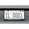 Unbranded Silver Bullet License Plate Frame Black Metal Standard Fit