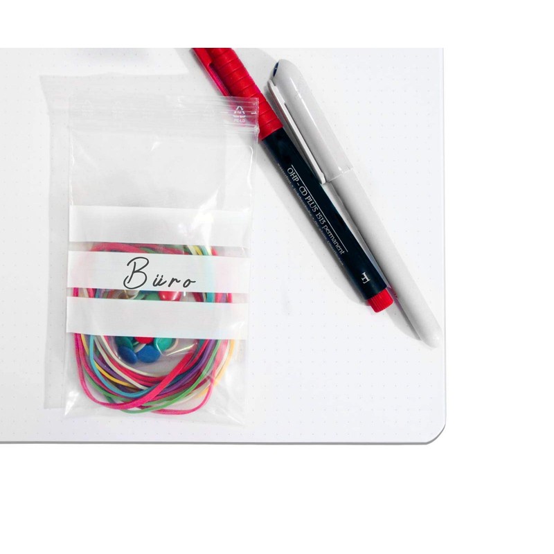WeltiesSmartTools Premium Resealable Grip Bags with 0.09 mm Labelling Field