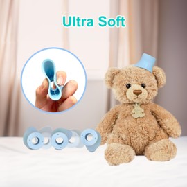 Fullicon 2-Pack Eye Drop Guide for Seniors, Soft & Reusable Eye Drop Dispenser for Elderly, Fits Most Eye Drop Bottles, Easy Eye Dropper Aid with Light Points for Accurate Application (Blue & Green)