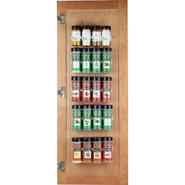 Sagler Spice Rack 36 Spice Gripper - Spice Racks Strips Cabinet Door - Use Spice Clips for Spice Organizer - Stick or Screw Spice Storage Clips