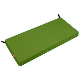 Pcinfuns Outdoor Bench Cushion,Water-Resistant,Comfortable & Durable Cushions for Garden Patio,Pads with Handle and Adjustable Straps,42 x 18 x 3 Inch,Grass Green