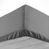 douceur d'intérieur, Fitted Sheet 160 x 200 cm Charcoal Grey