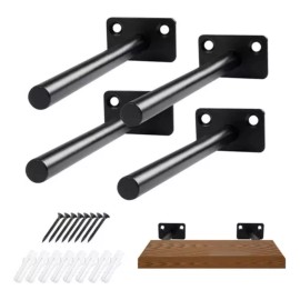 Soporte De Estante Oculto De Servicio Pesado De 4 Piezas