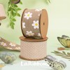 LaRibbons Daisy Wired Edge Ribbon 2.5 Inch x 12 Yards,