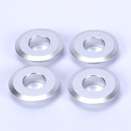 RCAWD Alloy Wheel 1/5 Billet Adapter Washer F/R PRO637900 for Proline Series Wheel Tires Upgrade Parts Silver