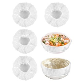 Plastic Bowl Covers, 200 PCS Food Covers, Bowl Covers for Bread Proofing, Plastic Covers for Bowls With Elastic, Reusable Fresh Keeping Bags