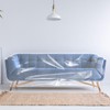 GOKENA Clear Thicker Couch Cover, Scratch Proof Plastic Furniture Covers,