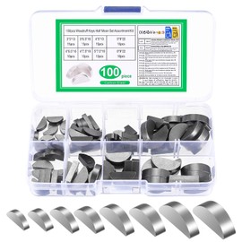 But the cow Pack of 100 Spring Wedges Assortment, Crescent Moon Key Set, 3-4-5-6 mm Disc Spring Entry Wedge Assortment Kit for Flywheel, Pulleys, Crankshaft Wrench, Passspring Set