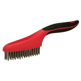 Red Devil 4162 Soft Grip Stainless Steel Wire Brush, 10", Steel