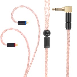 8 Core SE215 Cable Compatible with Shure SE215, SE315, SE425, SE535, SE846, AONIC 215, AONIC 3, AONIC 4, UE900, WESTONE W40, W60, B50, W80 Earphones, MMCX Headphone Cable, 4ft