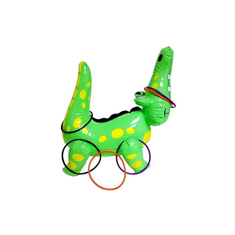 Dondor Enterprises Inflatable Alligator Ring Toss Game, 22" Inches
