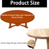 STFAL Garden Tablecloth Round Tablecloth Transparent Washable Diameter 150 cm