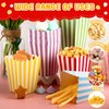 Gueevin 144 Pcs Mini Popcorn Boxes and Clear Treat Bag
