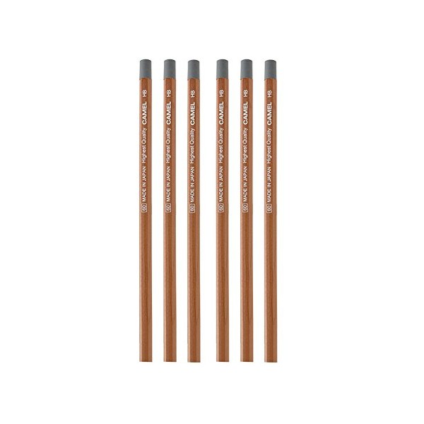 Camel Pencil Pencil w/eraser CA-P4 (Set of 6) (Gray)