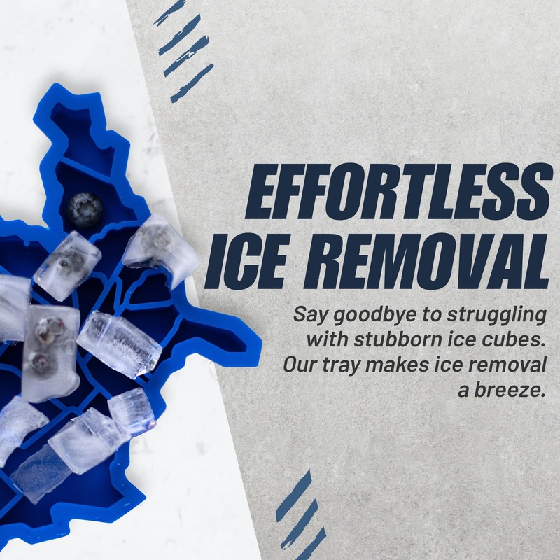 Amer-Ice Ice Cube Tray, USA Ice Cube Tray with State