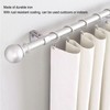 6PCS Curtain Rod Brackets Iron Adjustable Window Curtain Rod Support