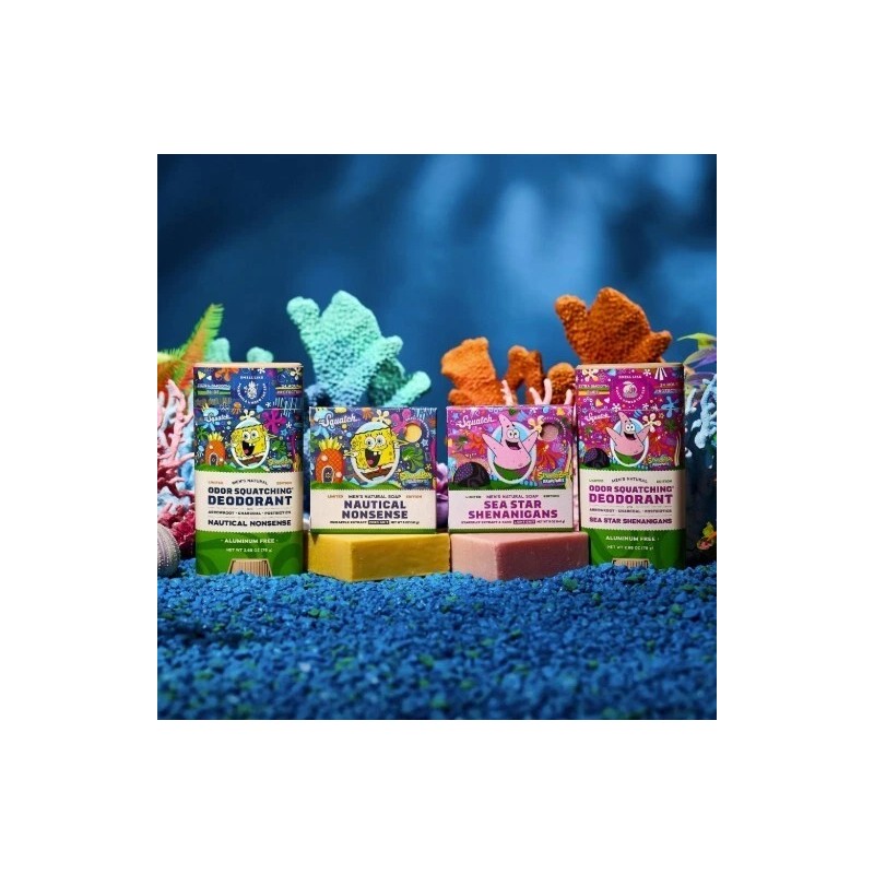 Dr. Squatch Ltd Ed. Bar Soap Spongebob Sea Star Shenanigans