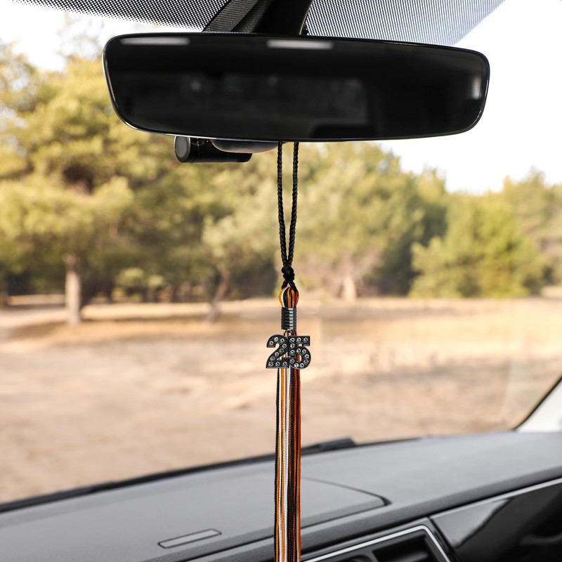 Endea Graduation Mixed Triple Color Tassel with Black Bling Charm