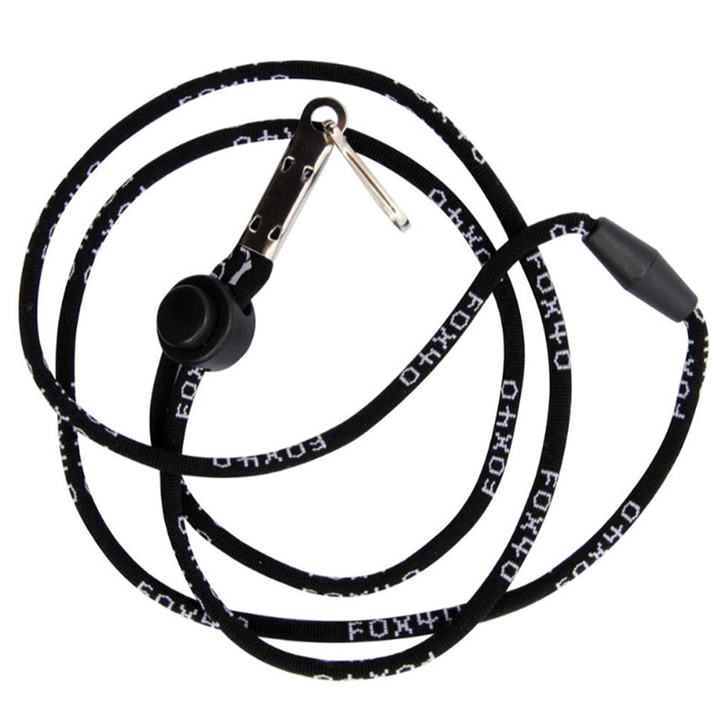 FOX40 Classic 115db Whistle (Black) Lanyard Included, Pealess Construction (No
