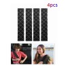 4 Pcs Almohadillas Para Cinturón De Seguridad De Automóvil Negro