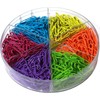 CALCUSO Stationery complete package: assorted coloured paper clips, large paper