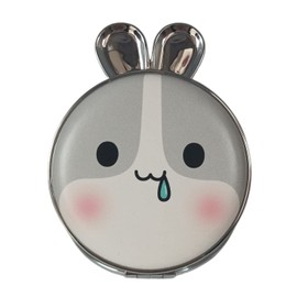 Jtbling Lovely Make Up Mirror Portable Double-Sided Mirror Handheld Mirror Saliva Rabbit