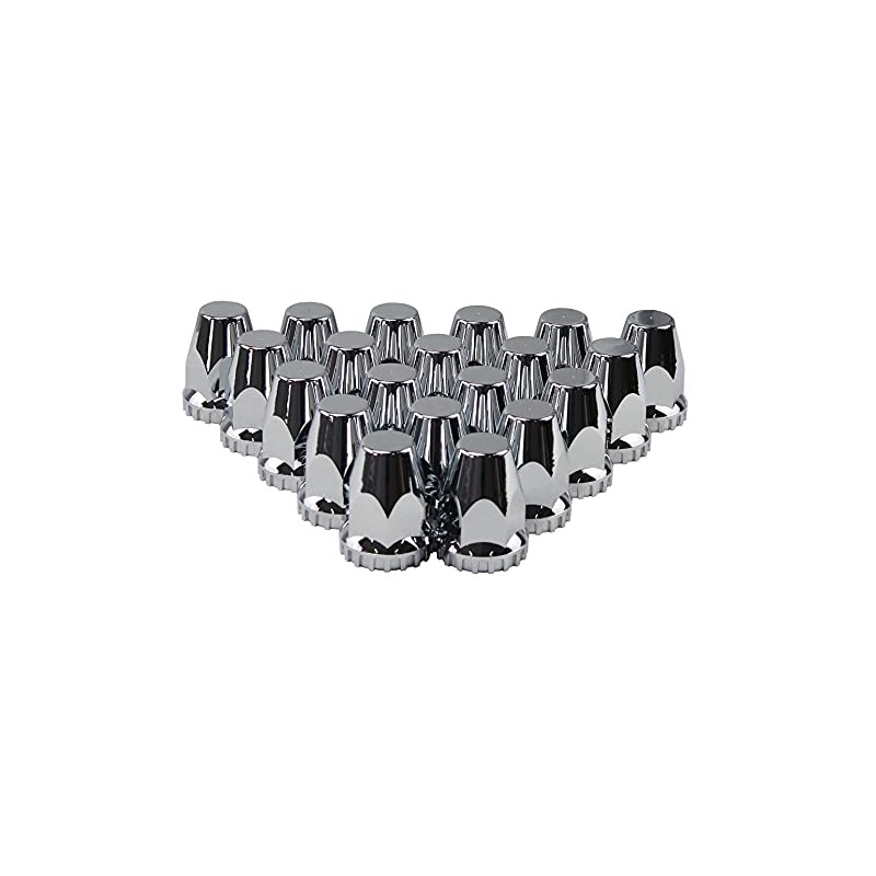 MRJLK 33mm Chrome ABS Plastic Screw-on Standard or Spiked Lug