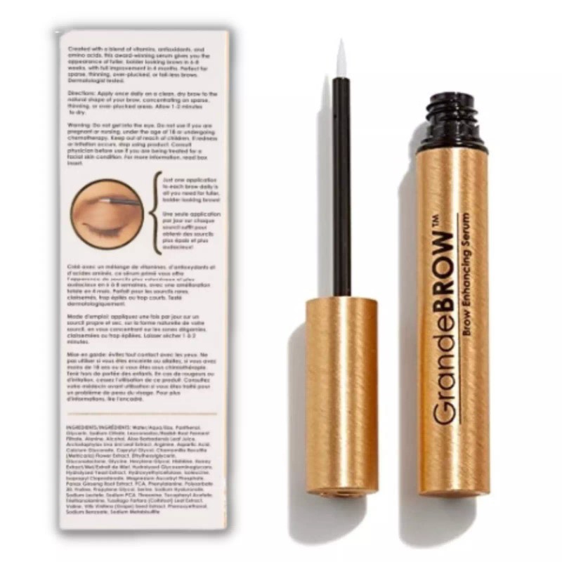 GrandeBROW Eyebrow Enhancing Serum 0.1oz 3ML Sealed 4-Month Supply New