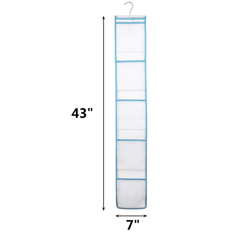 ALYER Hanging Storage Shower Caddy Organizer with Hanger,Mesh Pockets for