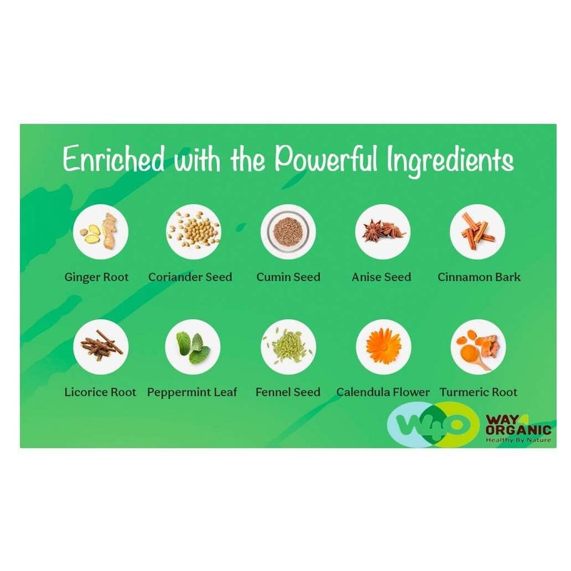 Detox and Digest CCF Tea with Ginger, Turmeric and Licorice